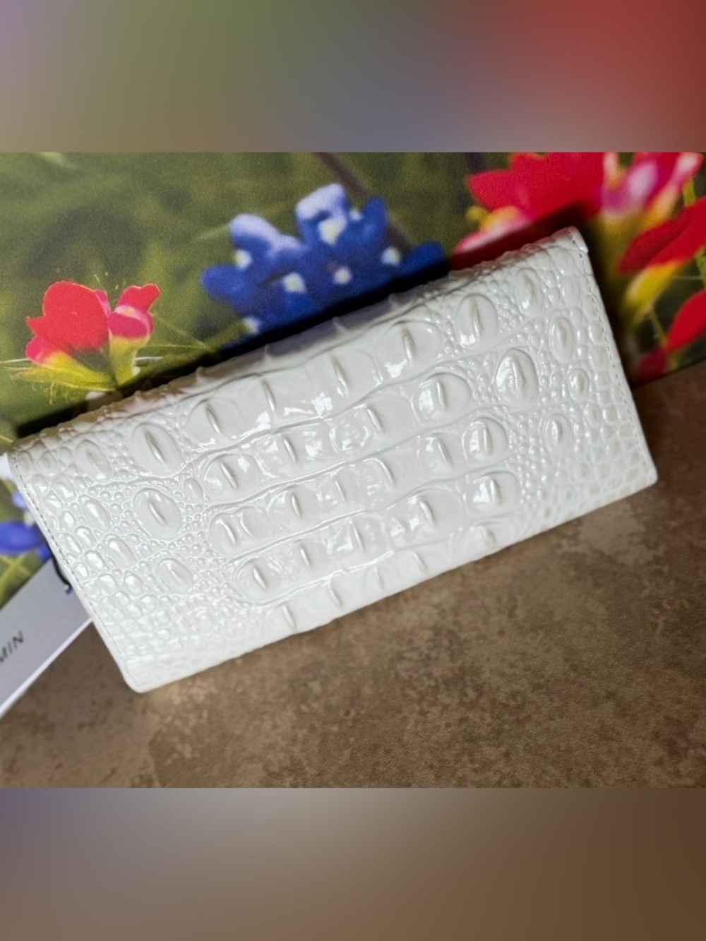 NWT Brahmin SEA SALT White Veronica Wallet price firm - Picture 6 of 10